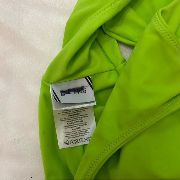 New! BFyne Green One-Shoulder Cutout One-Piece Swimsuit 3781 - Picture 4 of 7